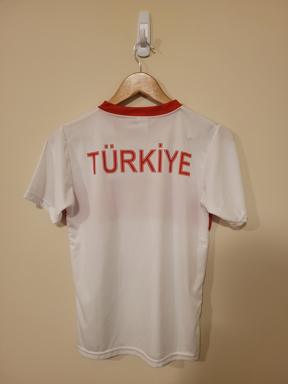 Vintage Autographed Türkiye National Soccer Team Kids Jersey 164cm - Picture 2 of 4